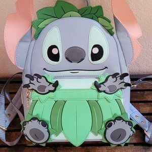 Loungefly Disney Lilo and Stitch Luau Stitch Mini Cosplay Backpack